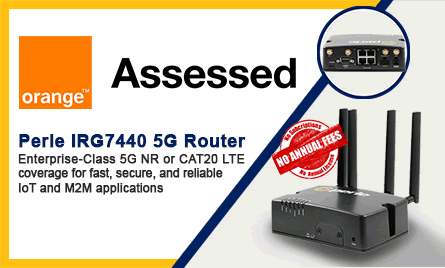Logo Orange Rated con IRG7440 router 5G
